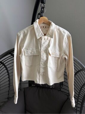 NEW AMO carly jacket in bone XS